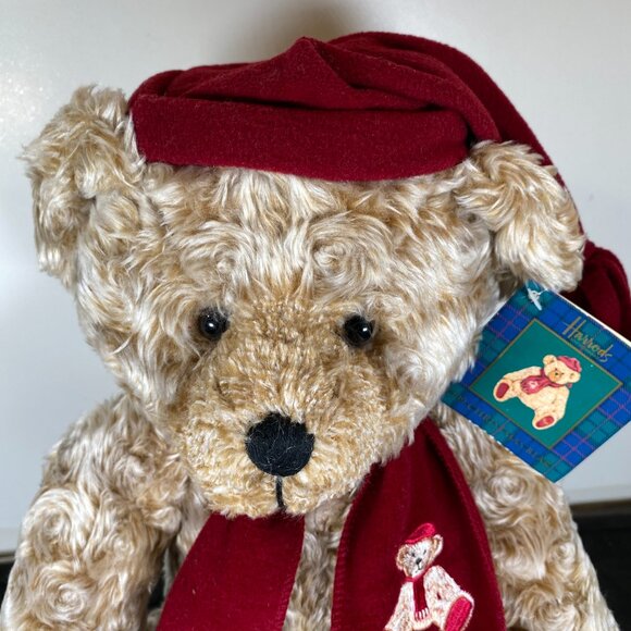 Harrod's 1999 Christmas Bear with Tags, Vintage Harrods of Knightsbridge Bear - Picture 6 of 11